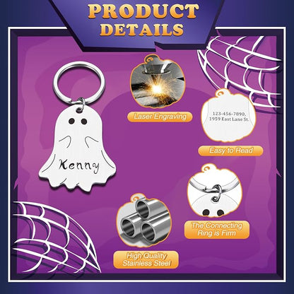Spooky Dog Tag, Halloween Personalized Dog Tags - Image 3