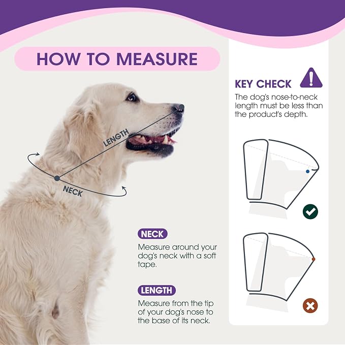 Dog Cone Collar After Surgery for Medium Dogs, Adjustable Soft Recovery Cone - Image 3