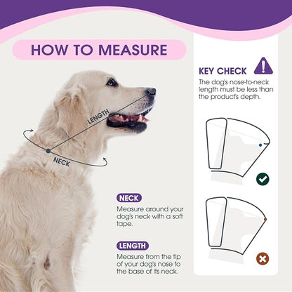Dog Cone Collar After Surgery for Large Dogs, Adjustable Soft Cone for Dogs to - Image 3