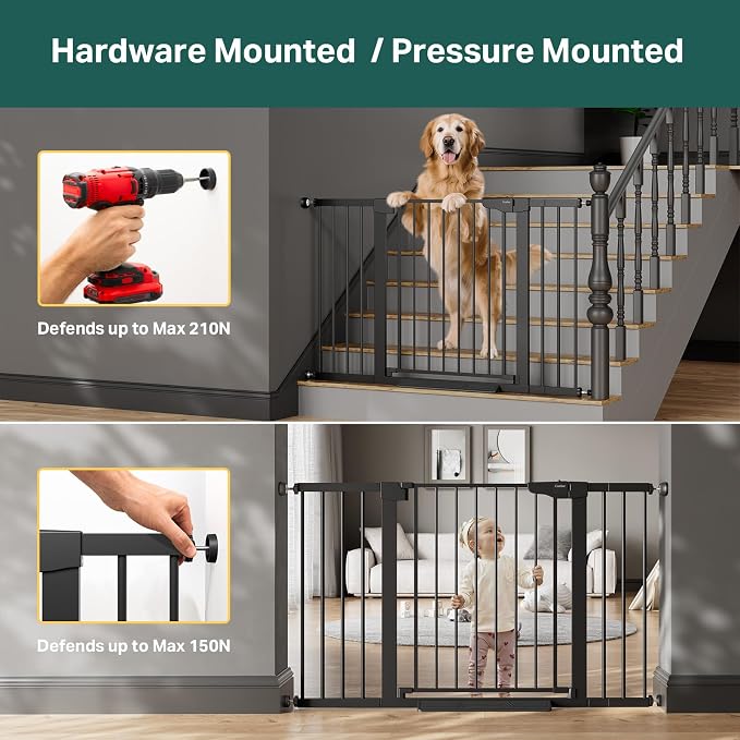 Cumbor 29.7"–51.5" Extra Wide Baby Gate - Image 7