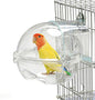 Bird Bath Box for Cage, Parrot Hanging Planet Bathtub No-Leakage Transparent by MUYG