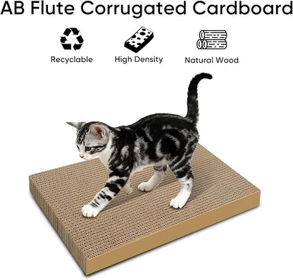 AGYM Cat Scratchers 8 Packs Refill Cat Scratching Pad Cardboard - Image 3