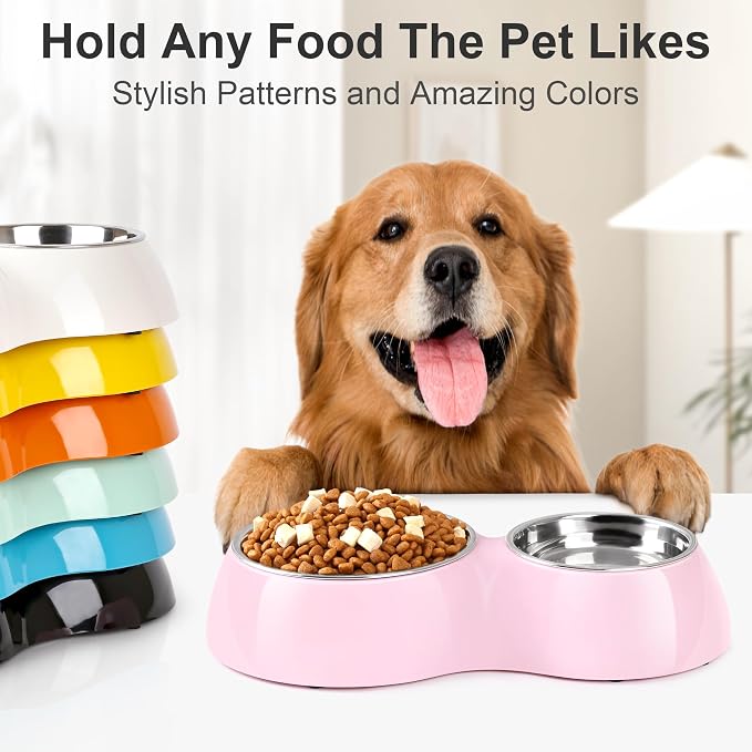 Double Dog Bowls Set – Non-Slip Pet Food & Water Dishes - Image 6