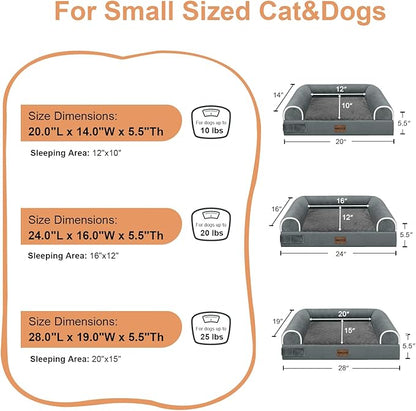 Small Dog Bed Orthopedic Washable: Beds Bolster Small Sized Dogs Bed Egg Crate - Image 6