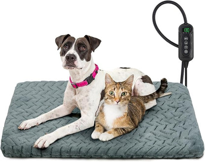 GASUR Heated Dog Bed, Waterproof Cat Heating Pad by GASUR