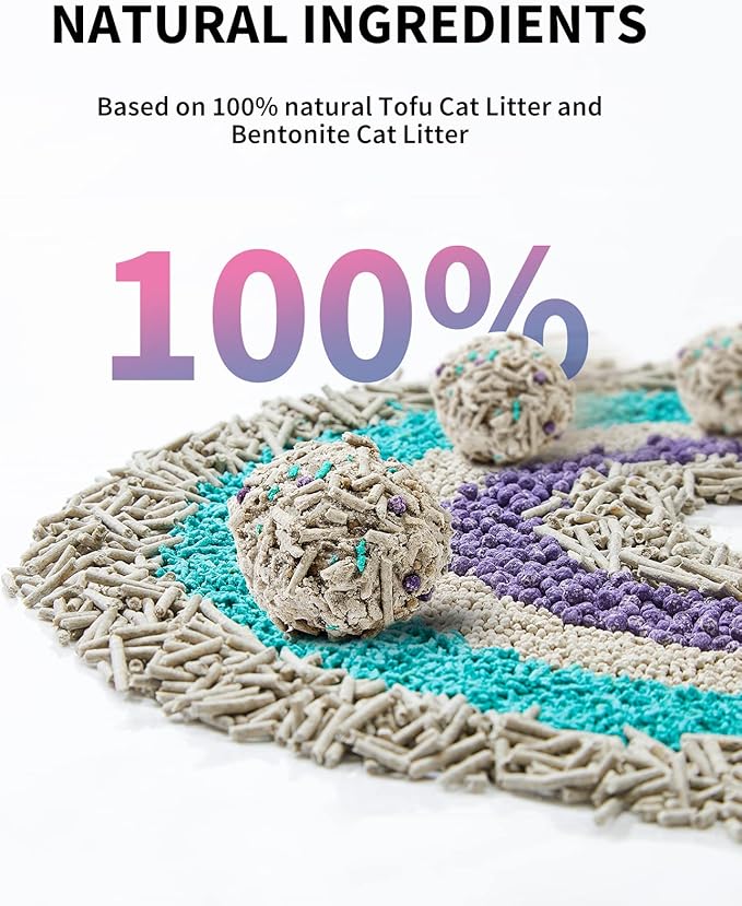 PETKIT Mixed Cat Litter Fast Clumping, Ultra Absorbent, 100% Natural - Image 6