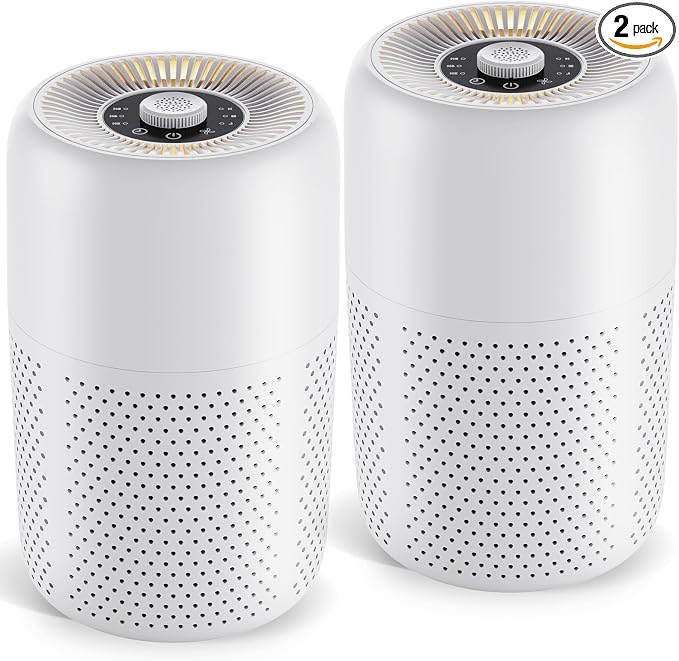 2 Pack YARIKI Air Purifiers for Bedroom Home by YARIKI