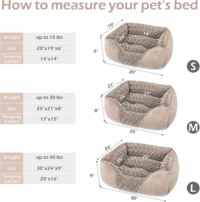 INVENHO Large Rectangle Orthopedic Dog Bed - Image 2