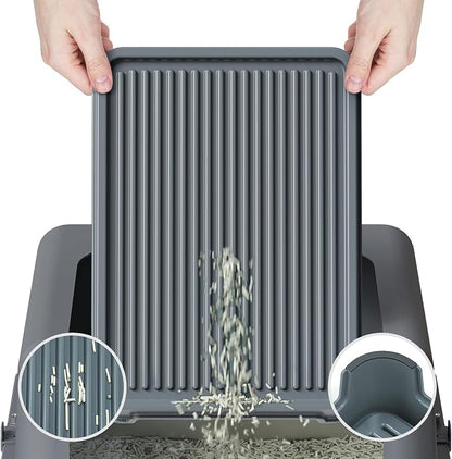 Cat Ramp for Litter Box Elevated Litter Ramp for Cat Litter Boxes, Washable - Image 2