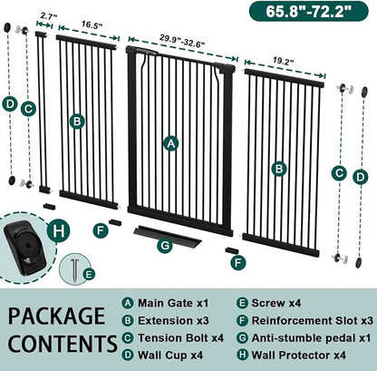 Fairy Baby 40.5" Extra Tall Baby Gate - Image 2