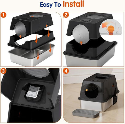 Stainless Steel Litter Box - Image 9