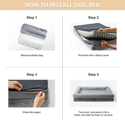 BFPETHOME XL Extra Orthopedic Dog Bed - Image 6