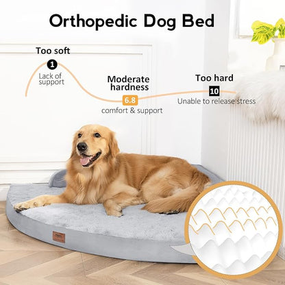 Large Orthopedic Dog Bed with Sides XXXL Dog Beds with Removable Washable Cover - Image 2