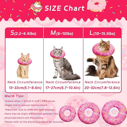Cat Cone Collar Soft, Adjustable Cat Recovery Collars Spay Cones to Stop Licking - Image 2