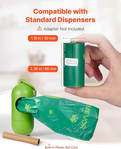 VEVOR Dog Poop Bags, Sturdy & Thick Pet Waste Bags, Biodegradable HDPE Waste - Image 6
