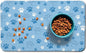 Dog Food Mat, Absorbent Water Bowl Mats Cat Pet Feeding Placemats Blue 16 * 24 by Zoeeya