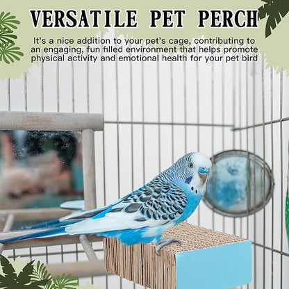 Skyygemm 2 Pieces Parrot Toy Bird Chew Cage Accessories Flat Perch Bird Paw - Image 6