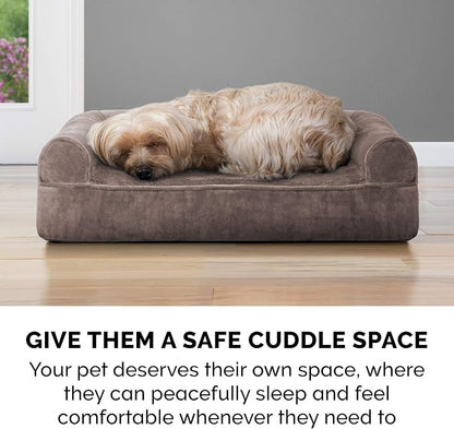 Furhaven Orthopedic Dog Bed for Medium/Small Dogs w/ Removable Bolsters & - Image 10