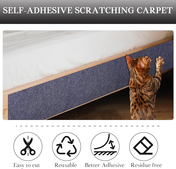 Cat Scratch Furniture Protector Couch Protector from cat Claws Self-Adhesive - Image 3