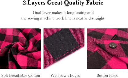 Birthday Plaid Dog Bandana - Image 5