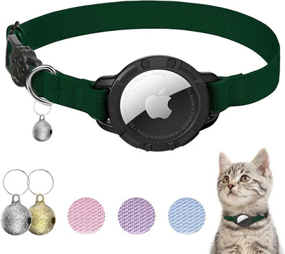 AirTag Cat Collars, Stretchy Collar by Sucegi