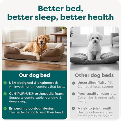 Furhaven Orthopedic Dog Bed for Large Dogs w/ Removable Bolsters & Washable - Image 7