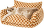 Hollypet Cat Bed Fluffy Plush Mutifuctional Double-Layer Soft Pet Couch by Hollypet
