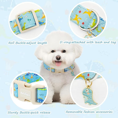 Dinosaur Dog Collar for Small Dogs, Cute Puppy Collars - Image 4