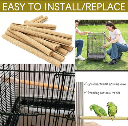 20-Pack Sanded Perch Covers for Parakeets - Image 5