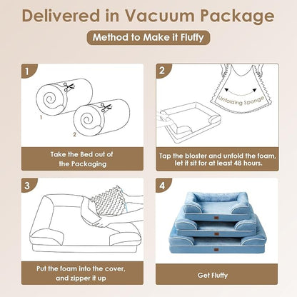 EHEYCIGA Orthopedic Dog Beds for Extra Large Dogs, Waterproof Memory Foam XL - Image 7