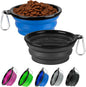 Dog Bowl Collapsible, 2 Pack Portable Foldable Travel Water Bowl Food Dishes by HOSCAPE
