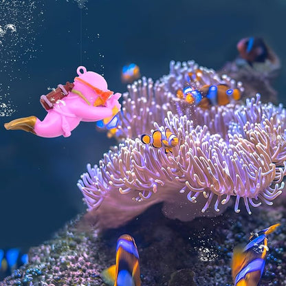 onesimcr Floating Fish Tank Decorations, Aquarium Decorations, Lovely Diver - Image 4