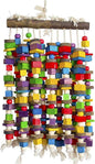 Deloky Extra Large Bird Parrot Chewing Toy-Multicolored Natural Wooden Blocks by Unknown