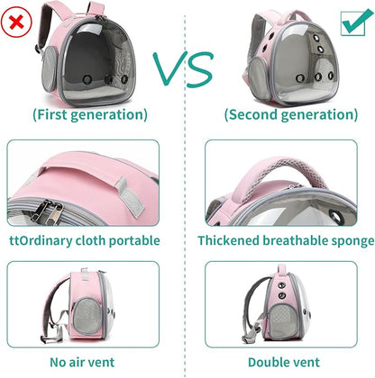 Portable Travel pet Backpack Carrier Hamster Bag Guinea Pig Bird Small Dog cat - Image 4