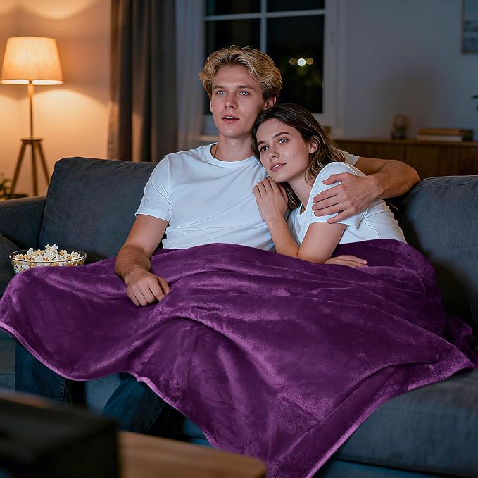LOOBANI Waterproof Blanket for Bed: Reversible Soft Flannel King Size Bed - Image 6