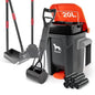 Dog Pooper Scooper, Long Handle Tray & Rake, 60 Waste Bags, Dog Waste Large Bin by HWPZE