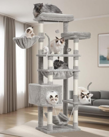 Cat Tree, Cat Tower for Large Cats by Gitelnour