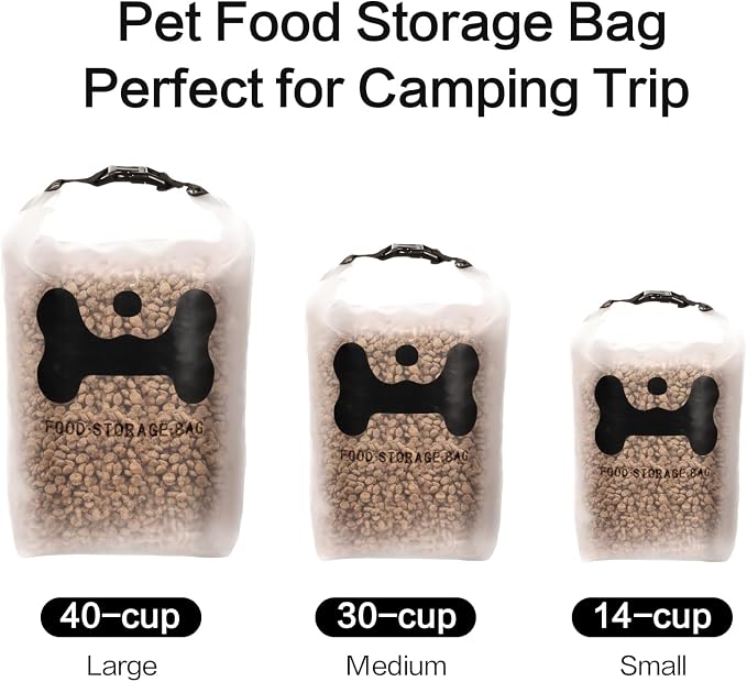 ANVS Silicone Pet Food Storage Bag, 40-Cup Dog Food Travel Bag - Image 6