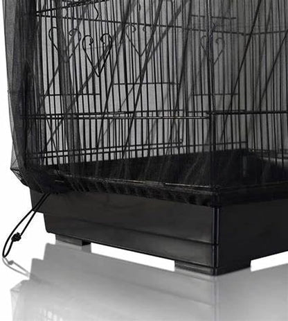 Bird Cage Seed Catcher, Large Airy Gauze Seeds Bird Cage Cover Guard Adjustable - Image 5