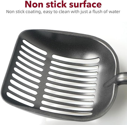 Cat Litter Scoop, Kitty Metal Scooper, Aluminum Alloy Sifter, Kitten Pooper - Image 2
