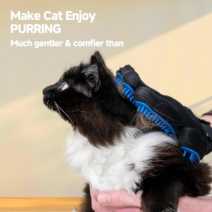 2-in-1 Pet Grooming Glove & Fabric Hair Remover - Image 7