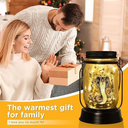 Snake Gifts for Women/Men Snake Solar Lanterns Mom Birthday King Cobra Snakes - Image 5