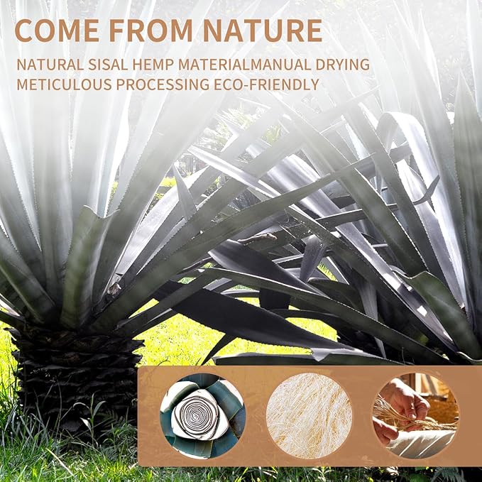 Natural Sisal Rope 1/4 Inch by 65-Feet - Image 7