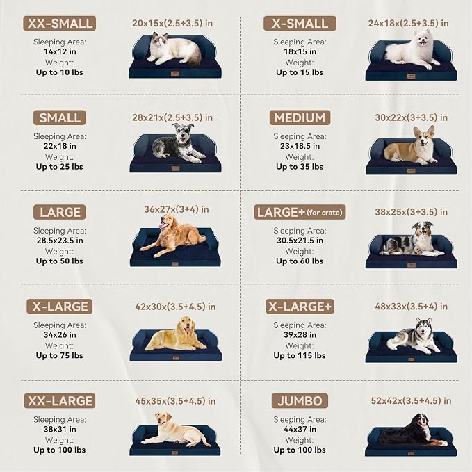 Large Dog Bed Orthopedic Washable | Beds Bolster Pet - Image 2