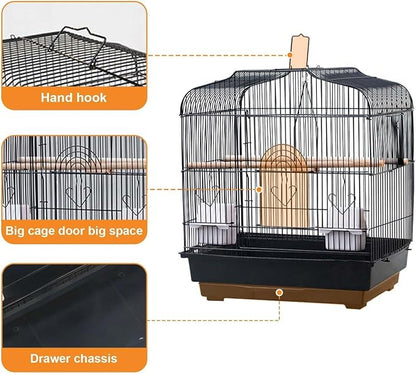 20.5"x18.1"x14.2" Portable Bird Travel Cage - Image 3