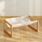 Elevated Cat Bed, Large Cat Hammock Bed, Bamboo Wood Cat Hammock by kiplant
