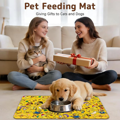 Dog Food Mat for Bowls, Absorbent Quick Dry Dog Cat Mats for Food and Water - Image 8