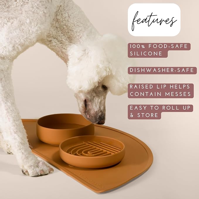 Should We Go - Waterproof Silicone Pet Food Mat - Non-Slip, Spill-Proof Feeding - Image 3
