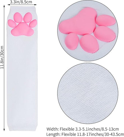 Nydotd Cat Paw Pad Mittens Gloves Kawaii Pink 3D Claw Fingerless Cute Cat - Image 2
