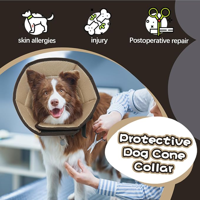 Dog Cone Collar After Surgery, Adjustable Soft Recovery Cone - Image 6